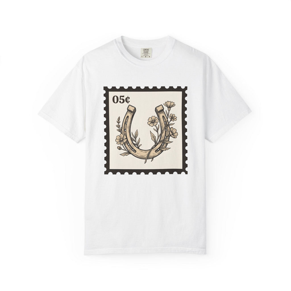 Horseshoe Floral Shirt Cowgirl Western Gift Women Boho Tee product image 1
