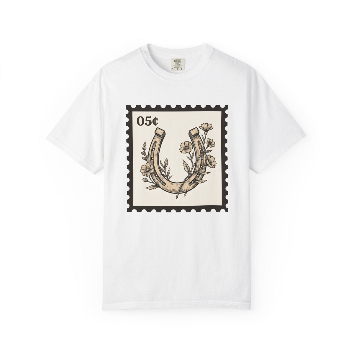 Horseshoe Floral Shirt Cowgirl Western Gift Women Boho Tee product image 1