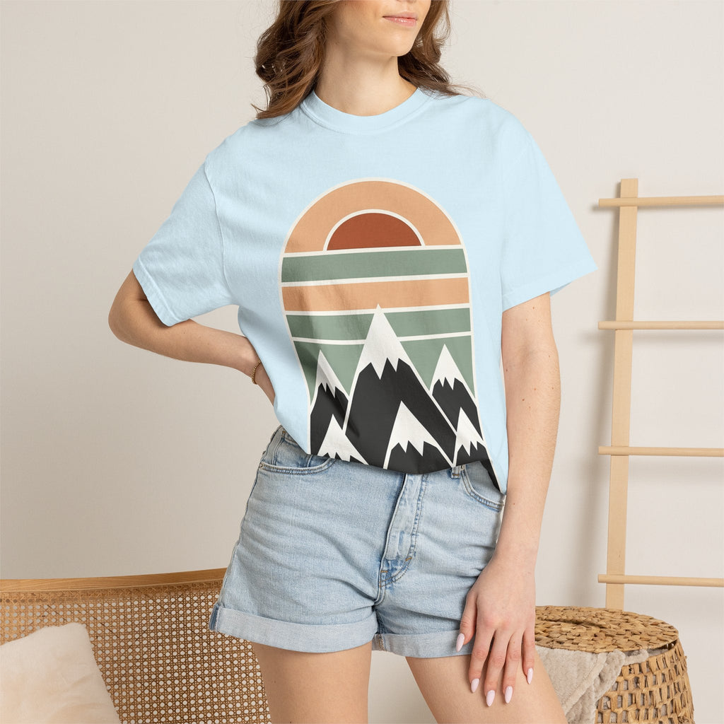 Mountain Twilight Shirt Nature Adventure Unisex Gift Flat product image 9