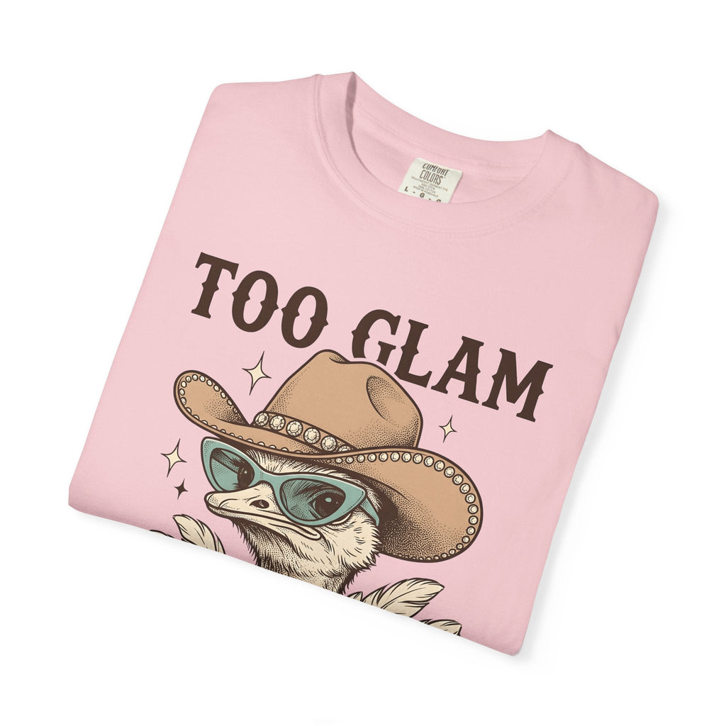 Ostrich Cowboy Hat Shirt Cowgirl Fauna Gift for Women Line Art Tee Cowboy Hat