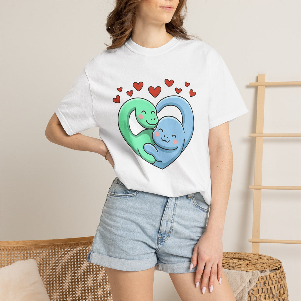 Dino Couple Shirt St. Valentine's Day Affection Unisex Gift product image 6