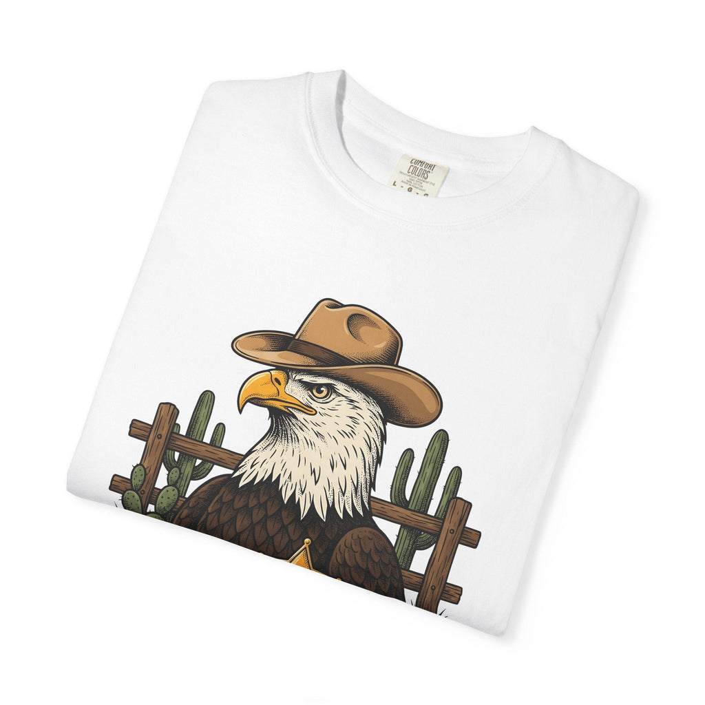 Eagle Cowboy Shirt Patriot Western Unisex Gift Vintage Tee product image 5