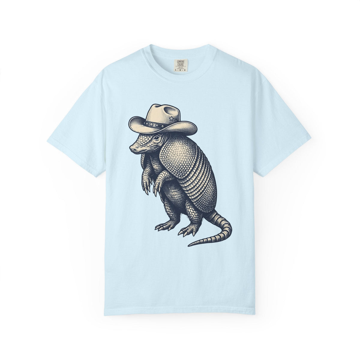 Armadillo Cowboy Hat Shirt Cowgirl Creatures Gift for Women Farmhouse Tee Cowboy