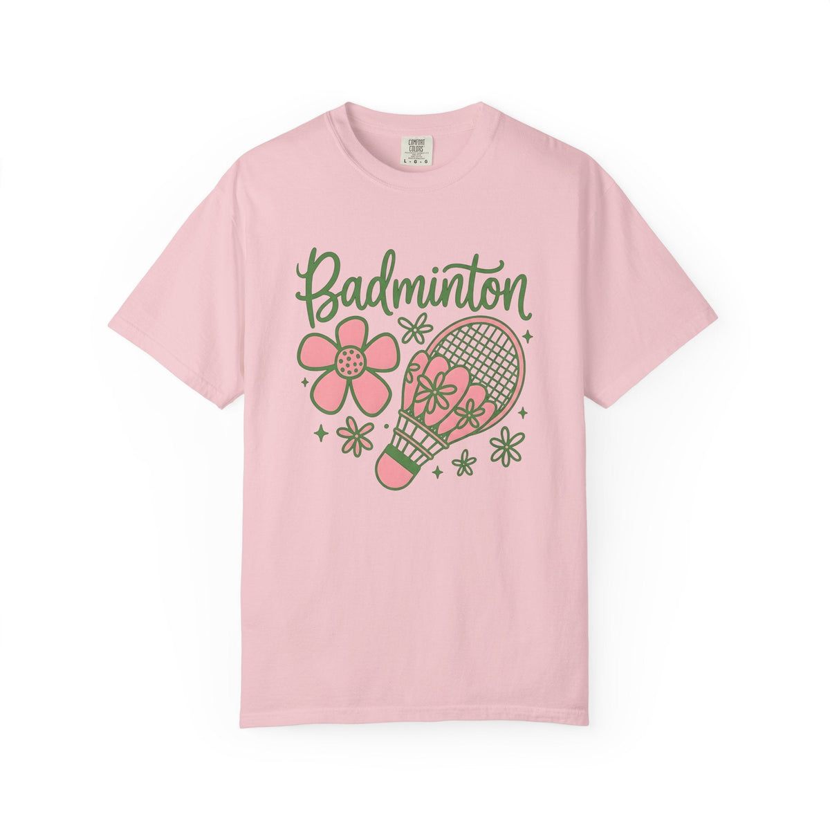 Badminton Racket Shirt Floral Unisex Gift Playful Tee product image 3