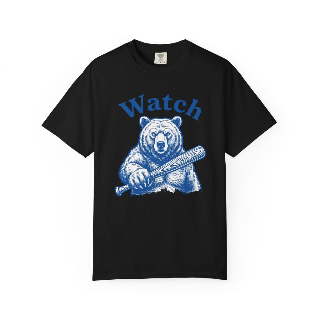 Bear Baseball Bat Shirt Sports Unisex Gift Vintage Tee product image 4