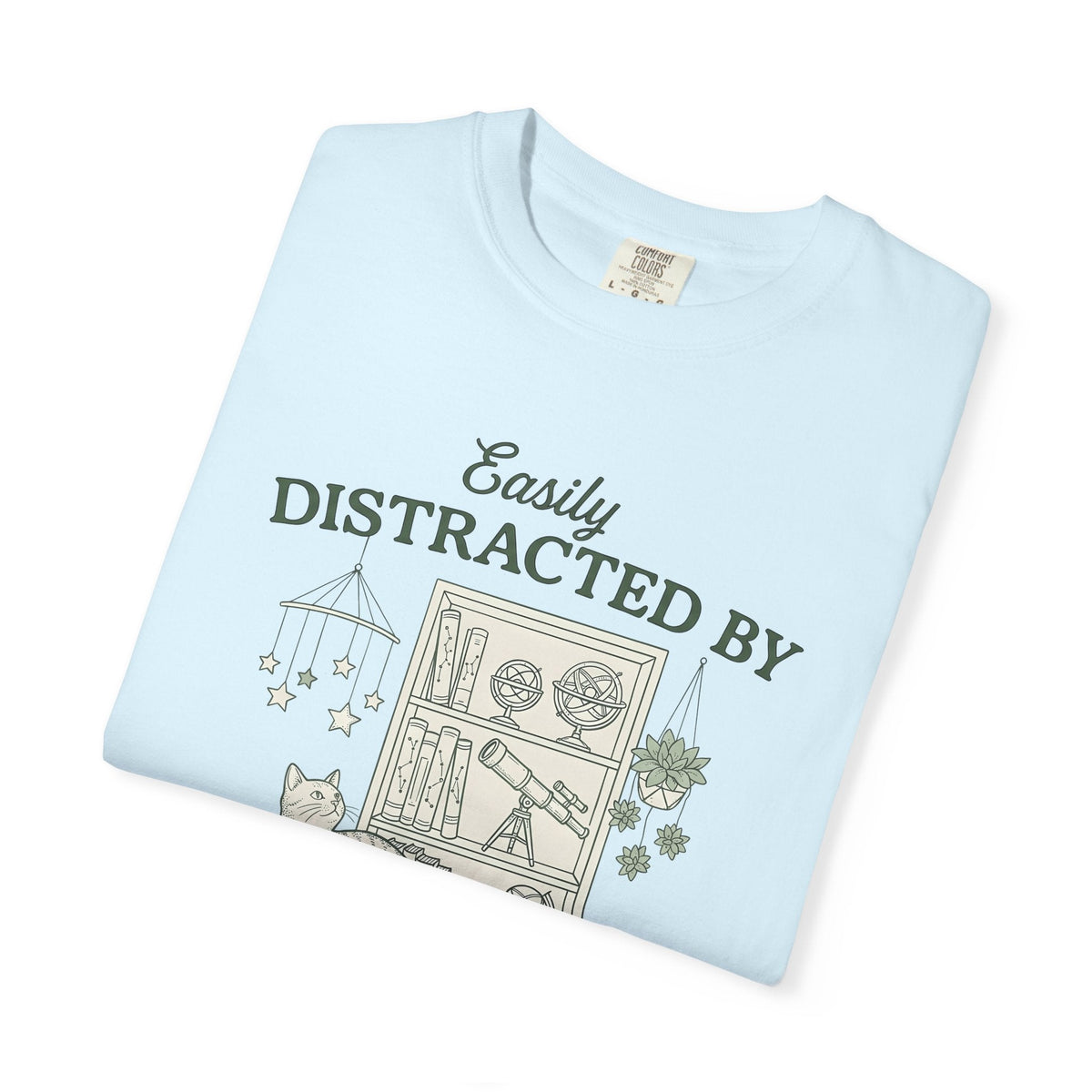 Kitten Shelf Shirt Cat Space Unisex Gift Outline Tee product image 8