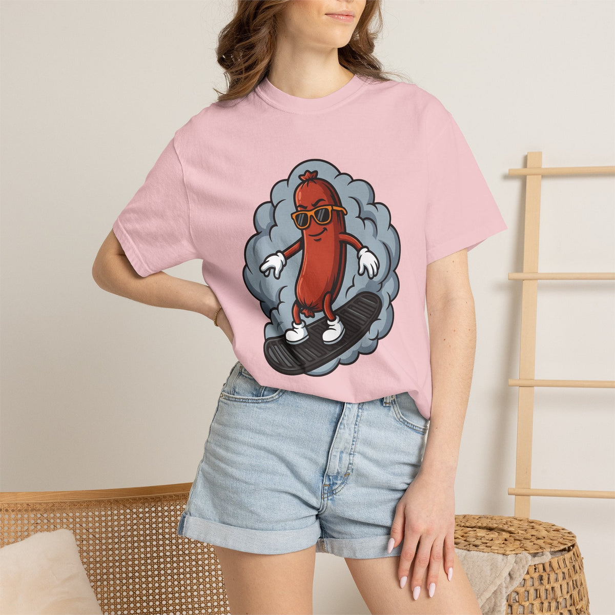 Kielbasa Skateboard Shirt Sports Recipe Unisex Gift Doodle product image 12