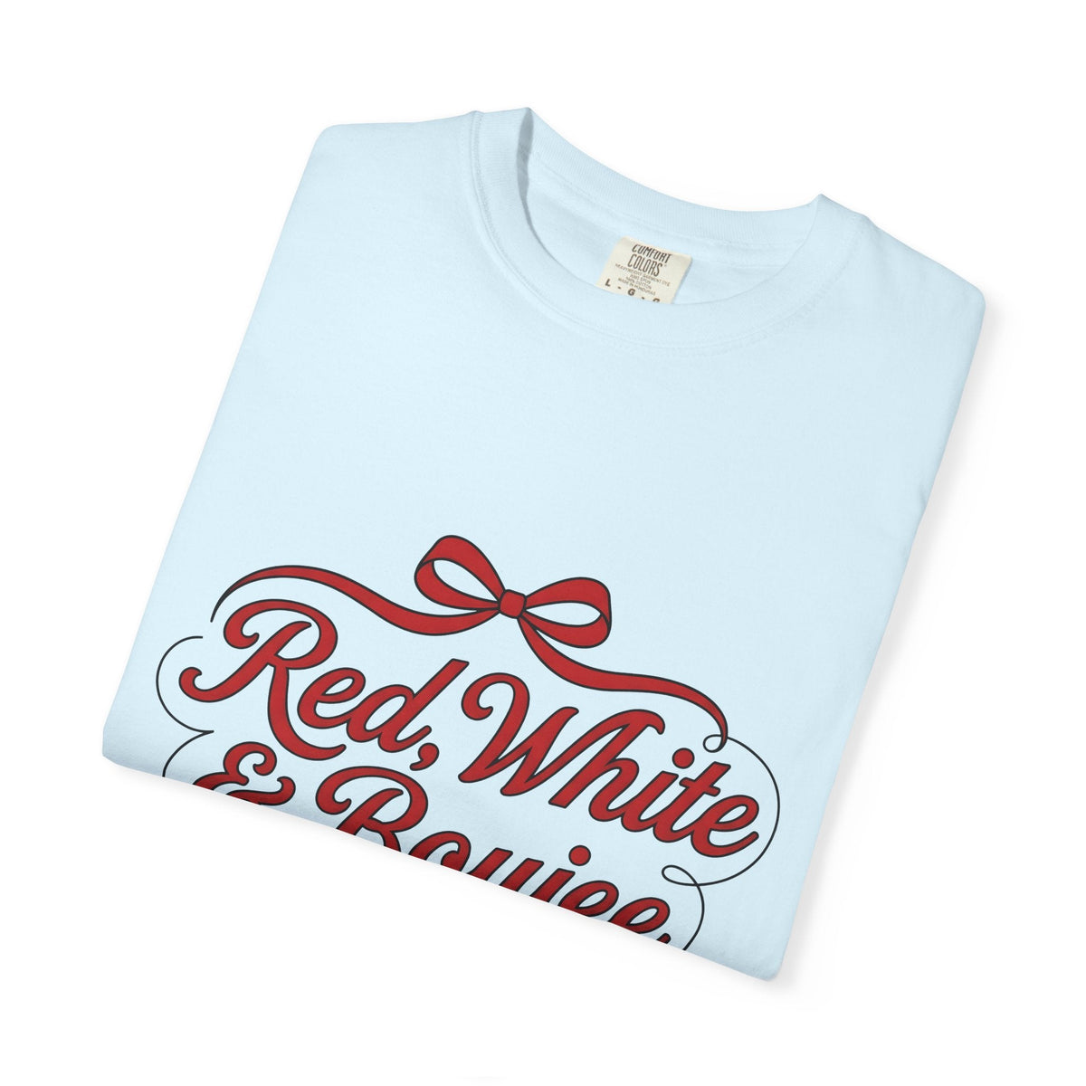 Red Ribbon Design Shirt 4th Of July Flag Gift Women product image 8