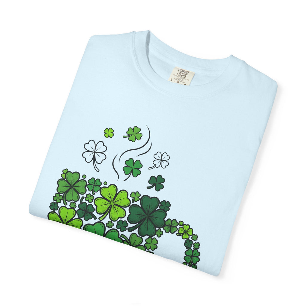 Clover Cup Shirt St. Patrick's Day Tea Unisex Gift Sketch Tee Mug T-Shirt