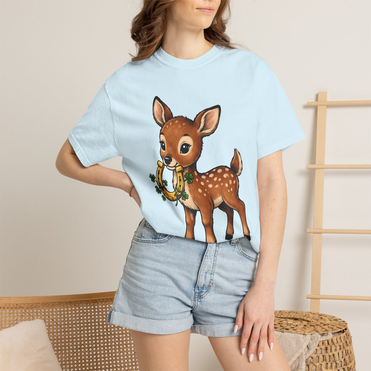Newborn Deer Shirt St Patrick's Day Fauna Unisex Gift product image 9