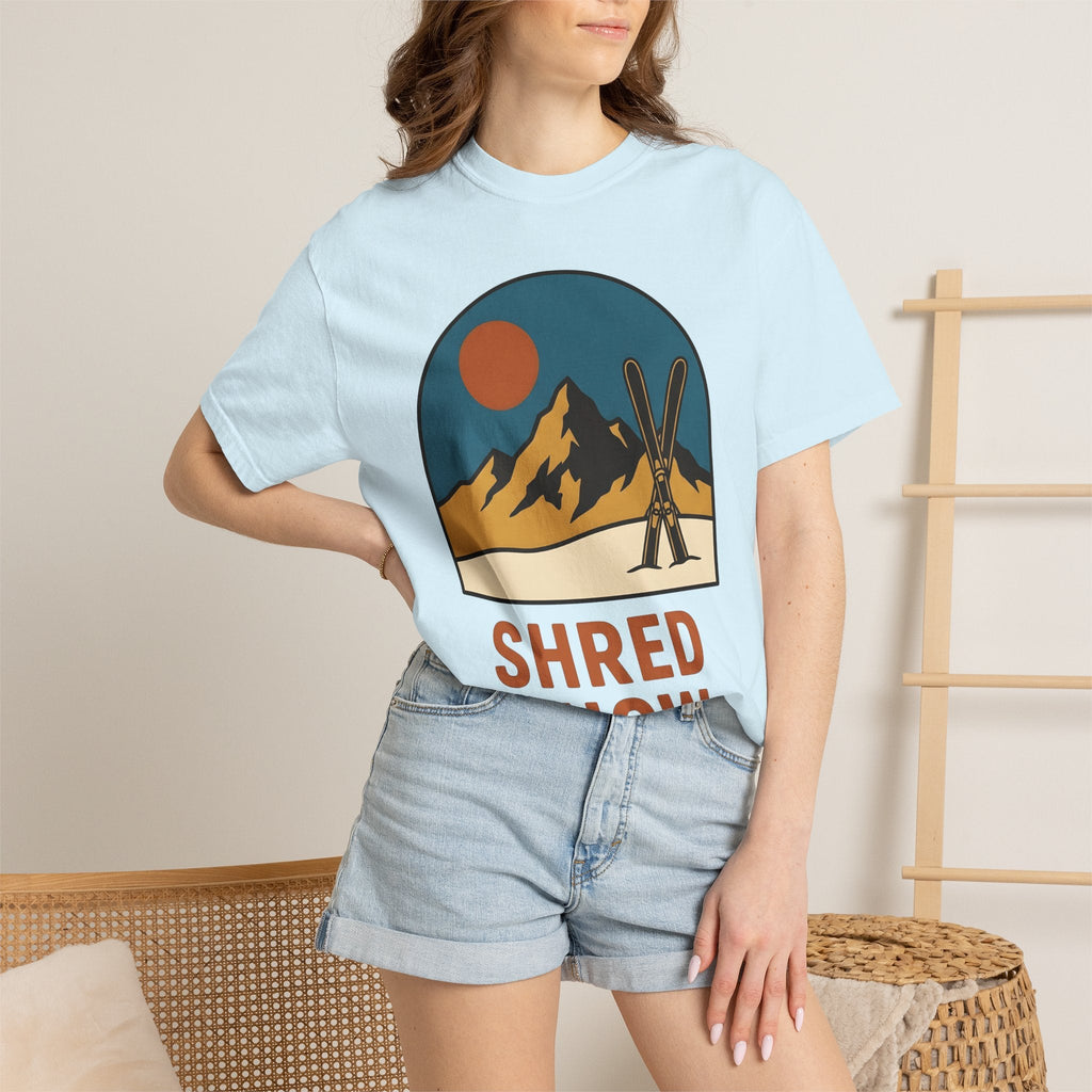 Alpine Skis Shirt Skiing Exploration Unisex Gift Hand Drawn product image 9