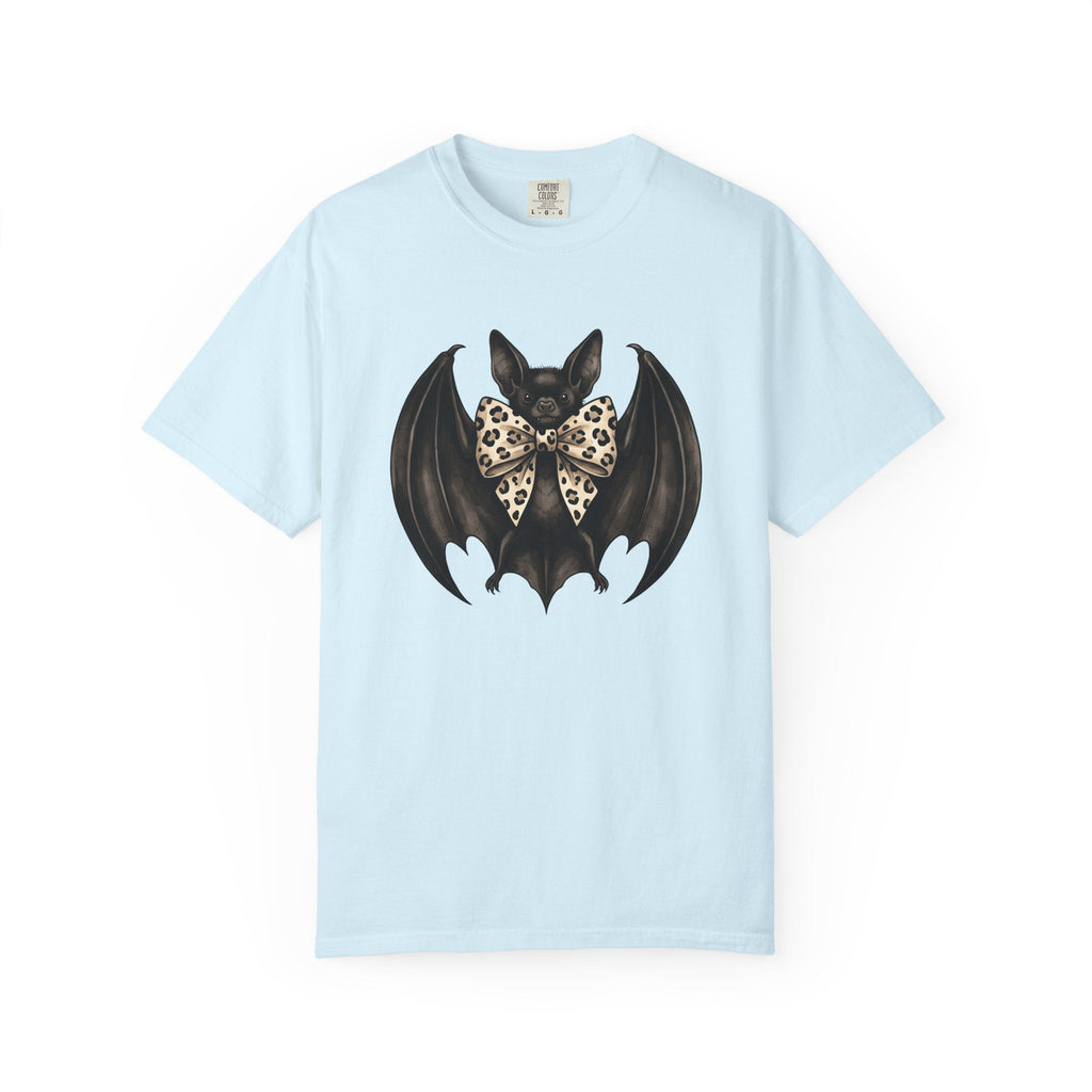 Bat Bow Tie Macabre T-Shirt – Spooky Chic Halloween Design product image 2