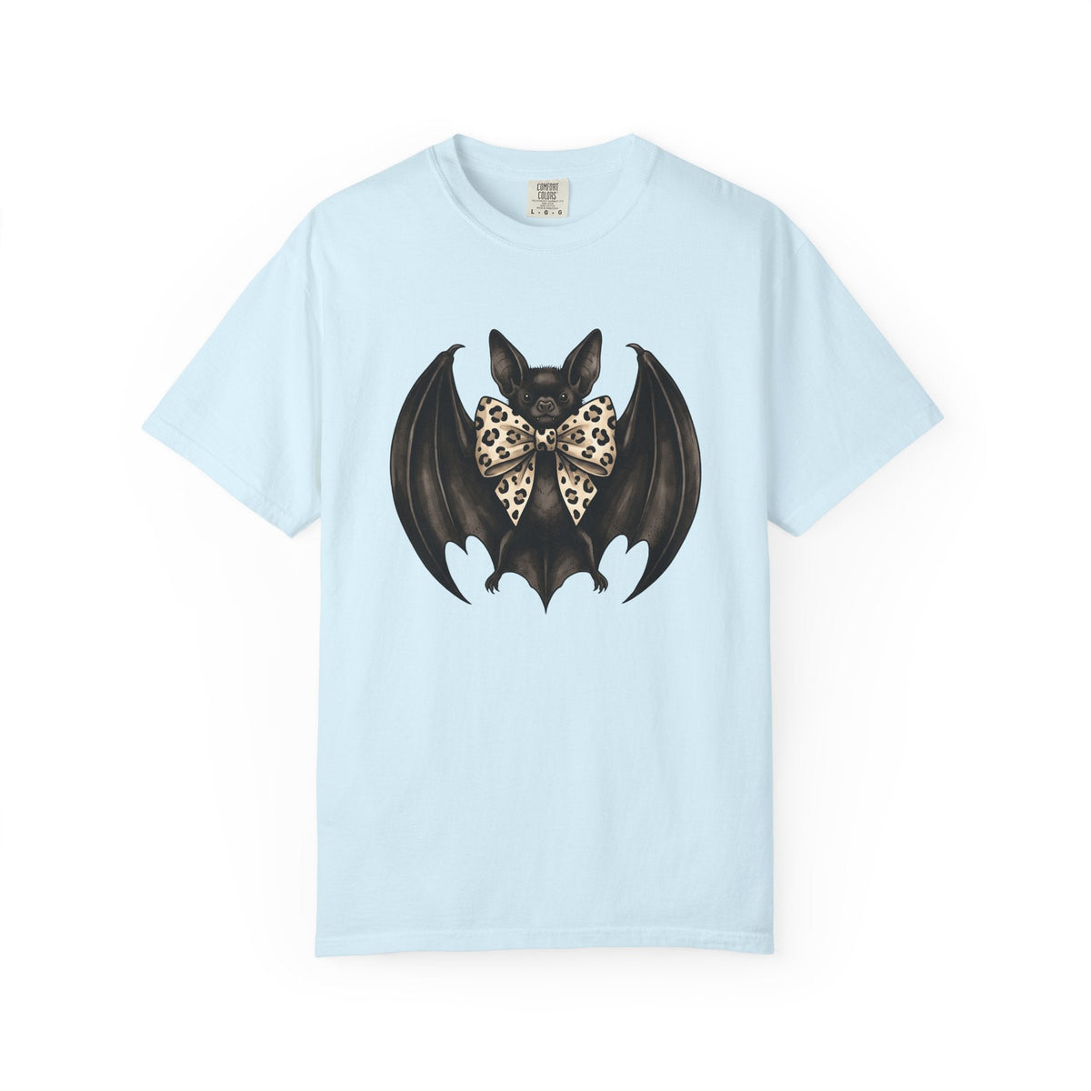 Bat Bow Tie Macabre T-Shirt – Spooky Chic Halloween Design product image 2