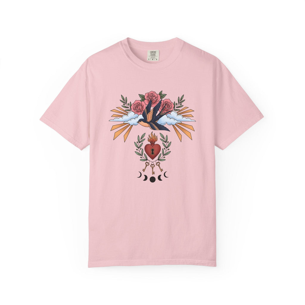 Swallow Shirt Animals & Flowers Hippie Unisex Gift Neo product image 3