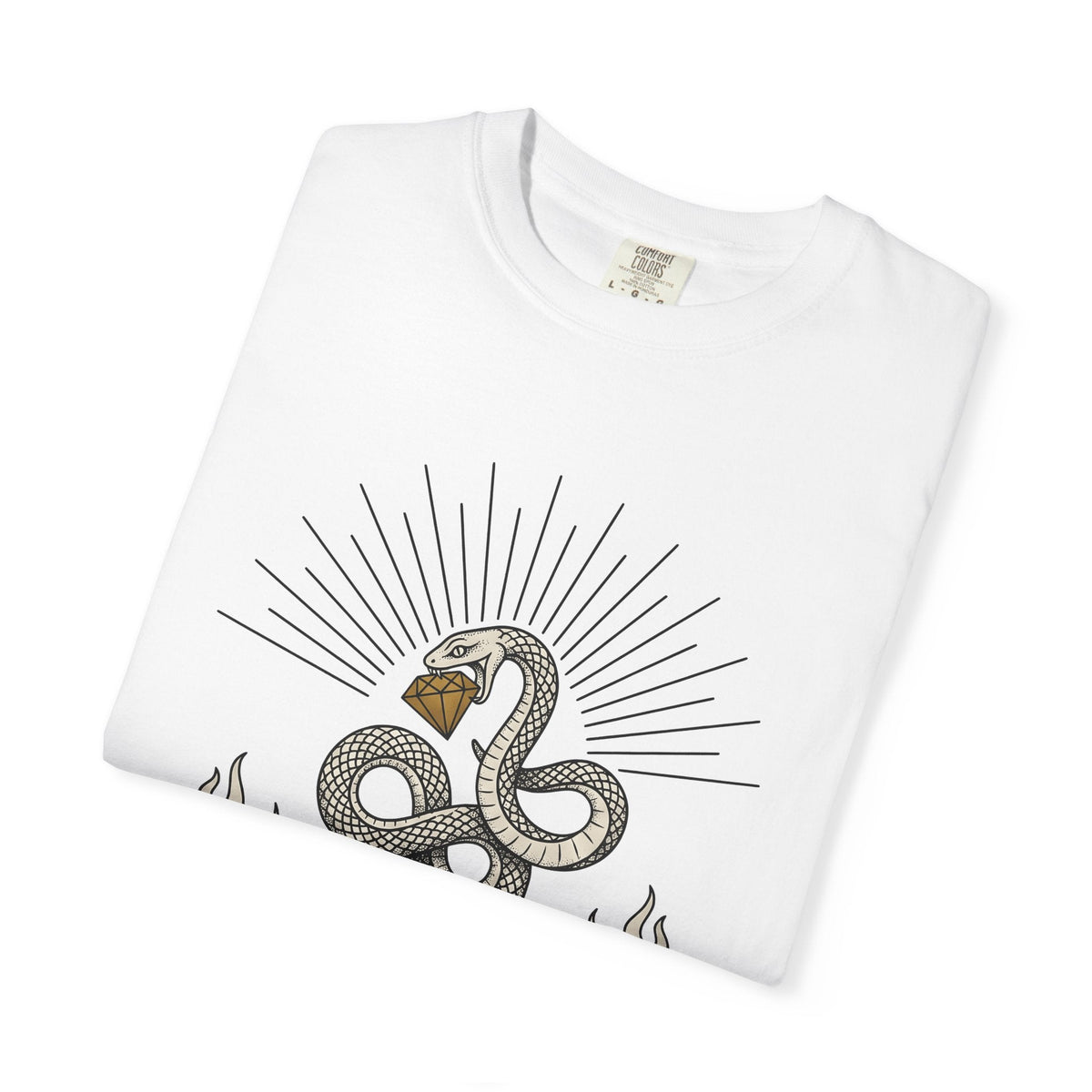 Serpent Art Shirt Boho Chic Occult Unisex Gift Line Tee product image 5