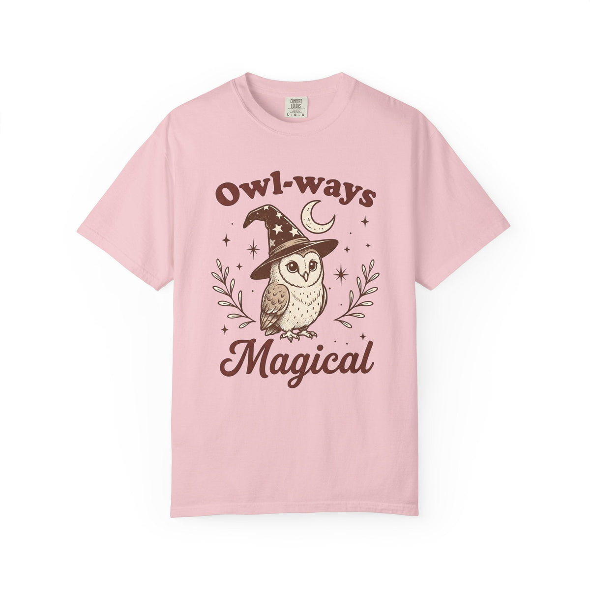 Owl Warlock Hat Shirt Halloween Mystic Unisex Gift Old School Tee Wizard Hat