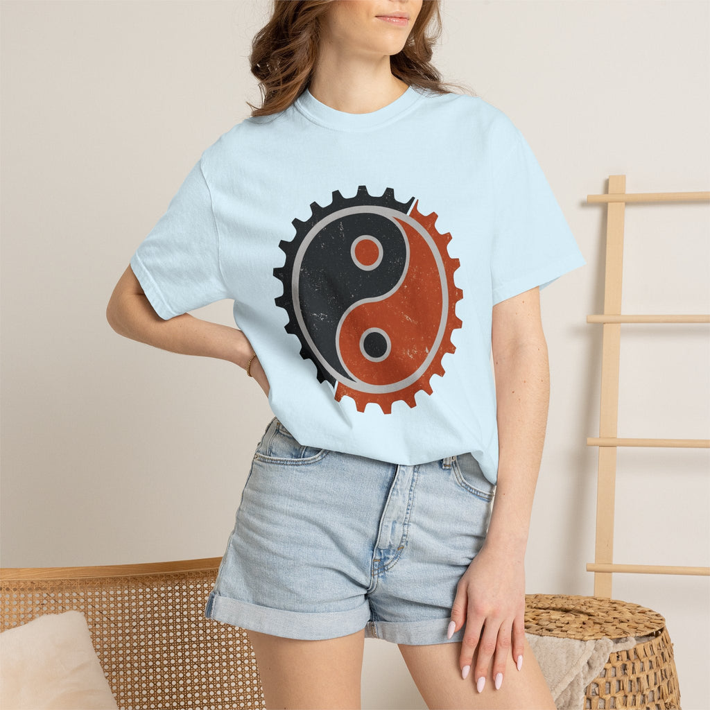 Yin Yang Gear Shirt Sports Cycling Unisex Gift Distressed product image 9