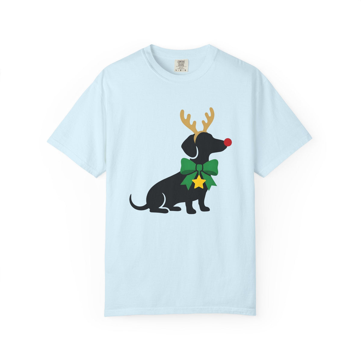 Sausage Dog Shirt Christmas Dogs Unisex Gift Outline Tee product image 2
