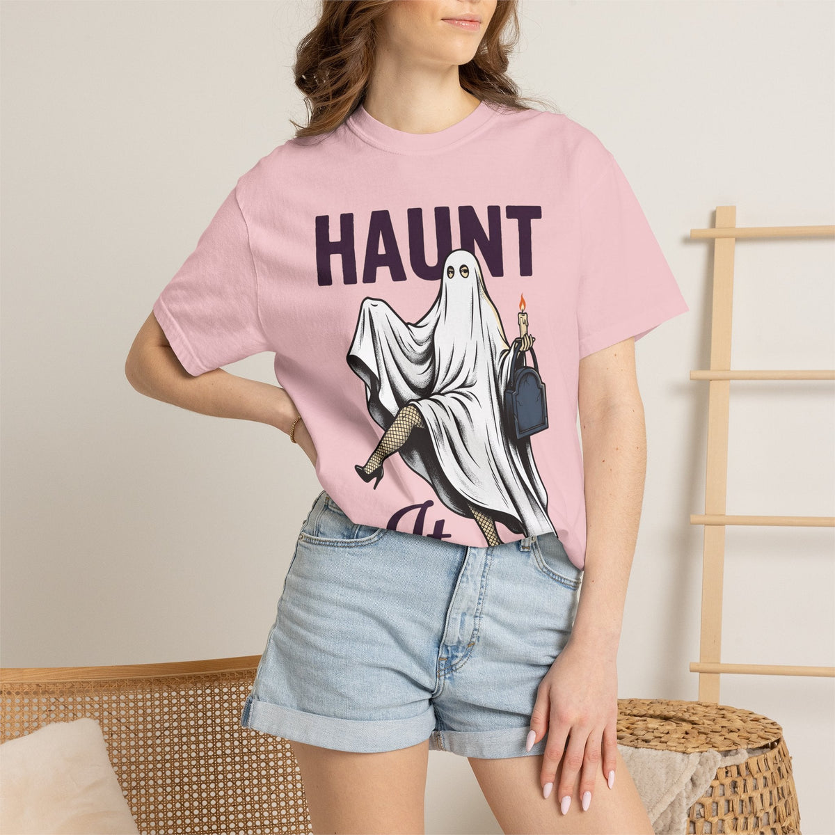 Ghost Dress Classic T-Shirt – Spooky Halloween Specter product image 12