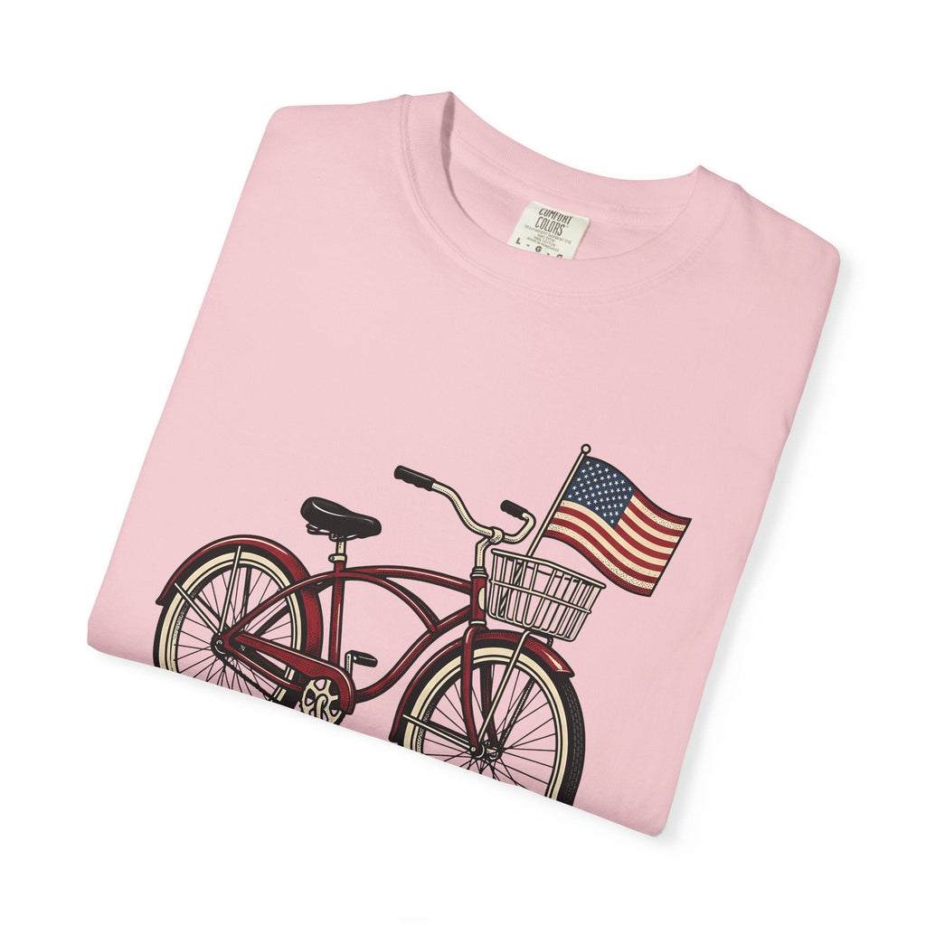 Bike Illustration Shirt 4th Of July America Unisex Gift Old product image 11