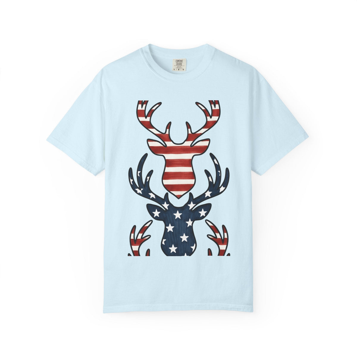 Buck Antlers Retro T-Shirt – Hunting Season Deer Outdoors product image 2