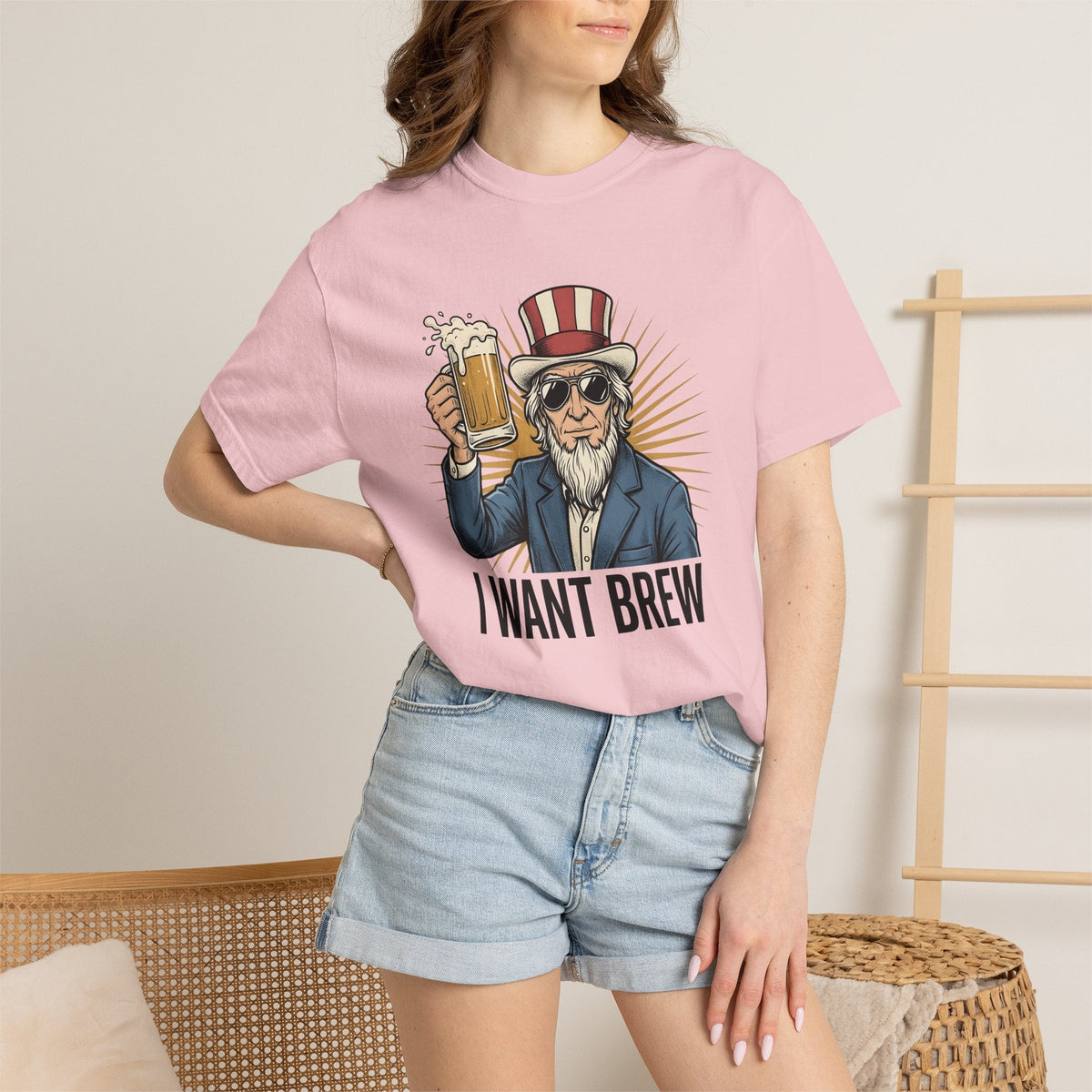 Uncle Sam Beer Shirt 4th Of July Unisex Gift Vintage Tee product image 12