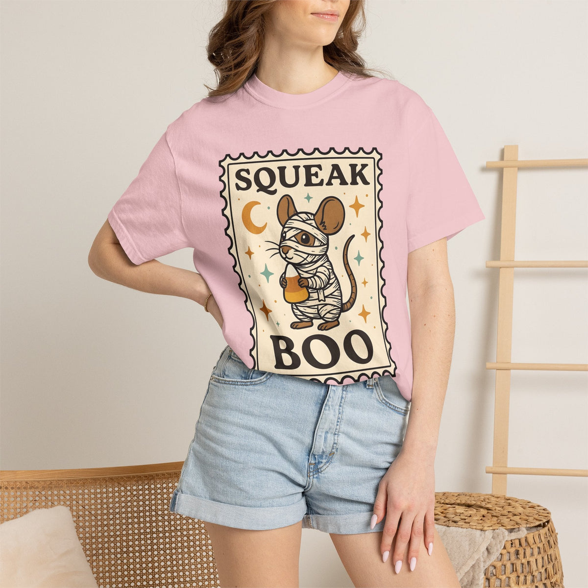 Mummy Mouse Charming T-Shirt – Cute Halloween Wildlife product image 13