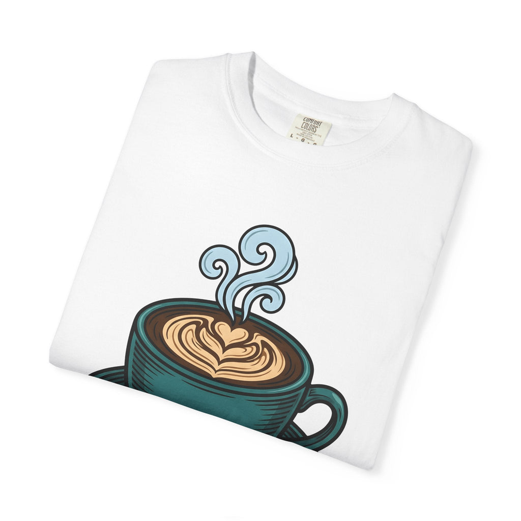 Coffee Cup Shirt Coffee Foodie Unisex Gift Hand Drawn Tee Mug T-Shirt Coffee Fan