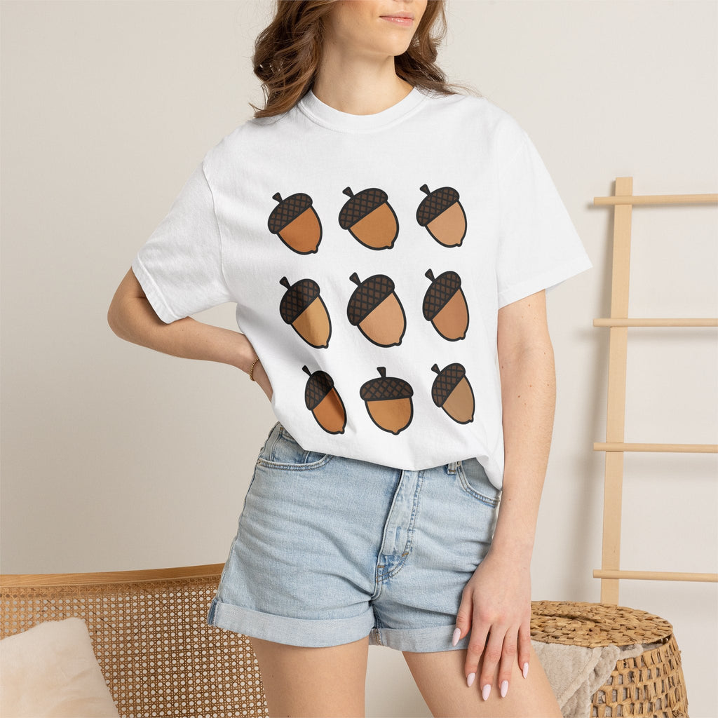 Acorn Print Comic T-Shirt – Cute Fall Autumn Oak Design product image 6