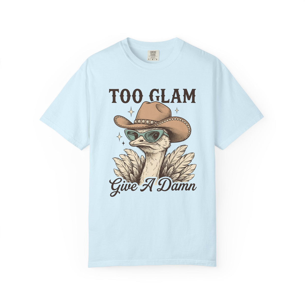 Ostrich Cowboy Hat Shirt Cowgirl Fauna Gift for Women Line Art Tee Cowboy Hat