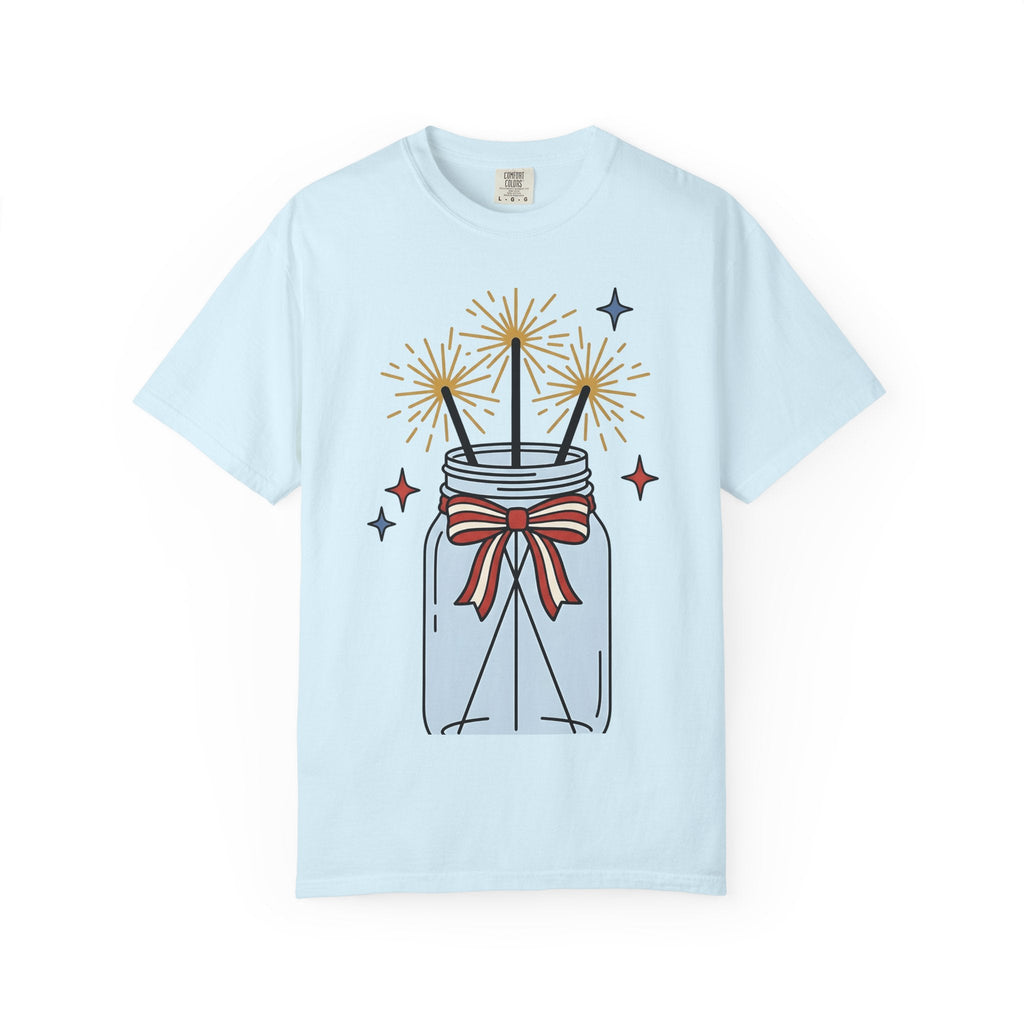 Glass Jar Sparkler Shirt America 4Th Of July Festival product image 2