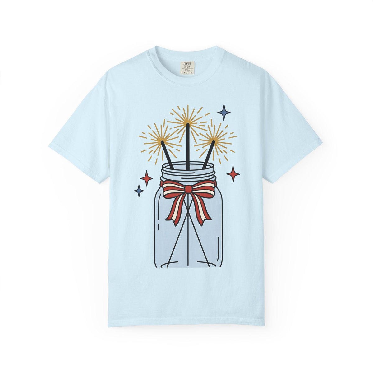 Glass Jar Sparkler Shirt America 4Th Of July Festival product image 2