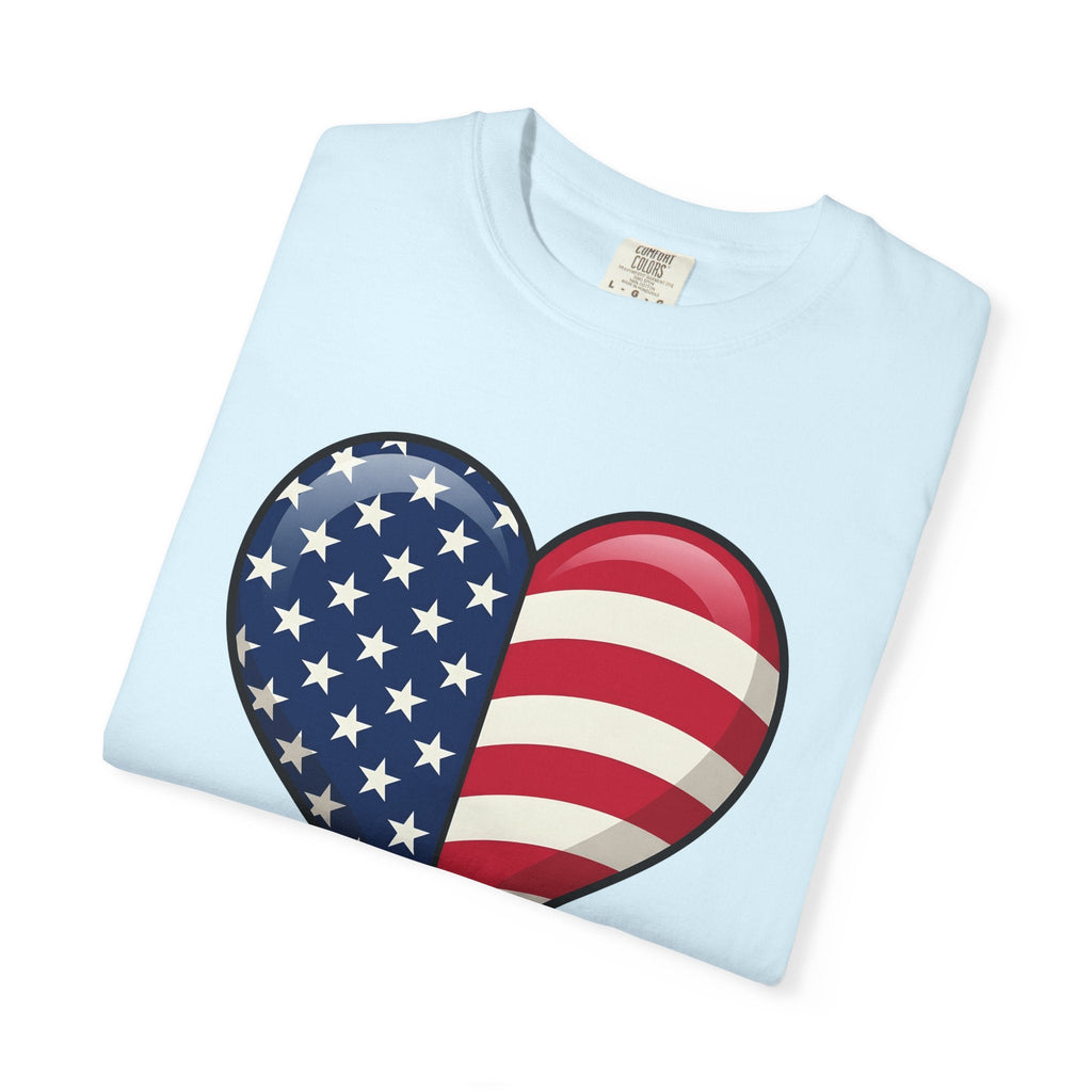 American Heart Shirt 4th Of July Usa Unisex Gift Graphic product image 8