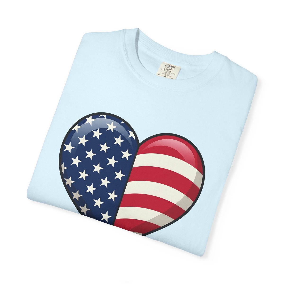 American Heart Shirt 4th Of July Usa Unisex Gift Graphic product image 8