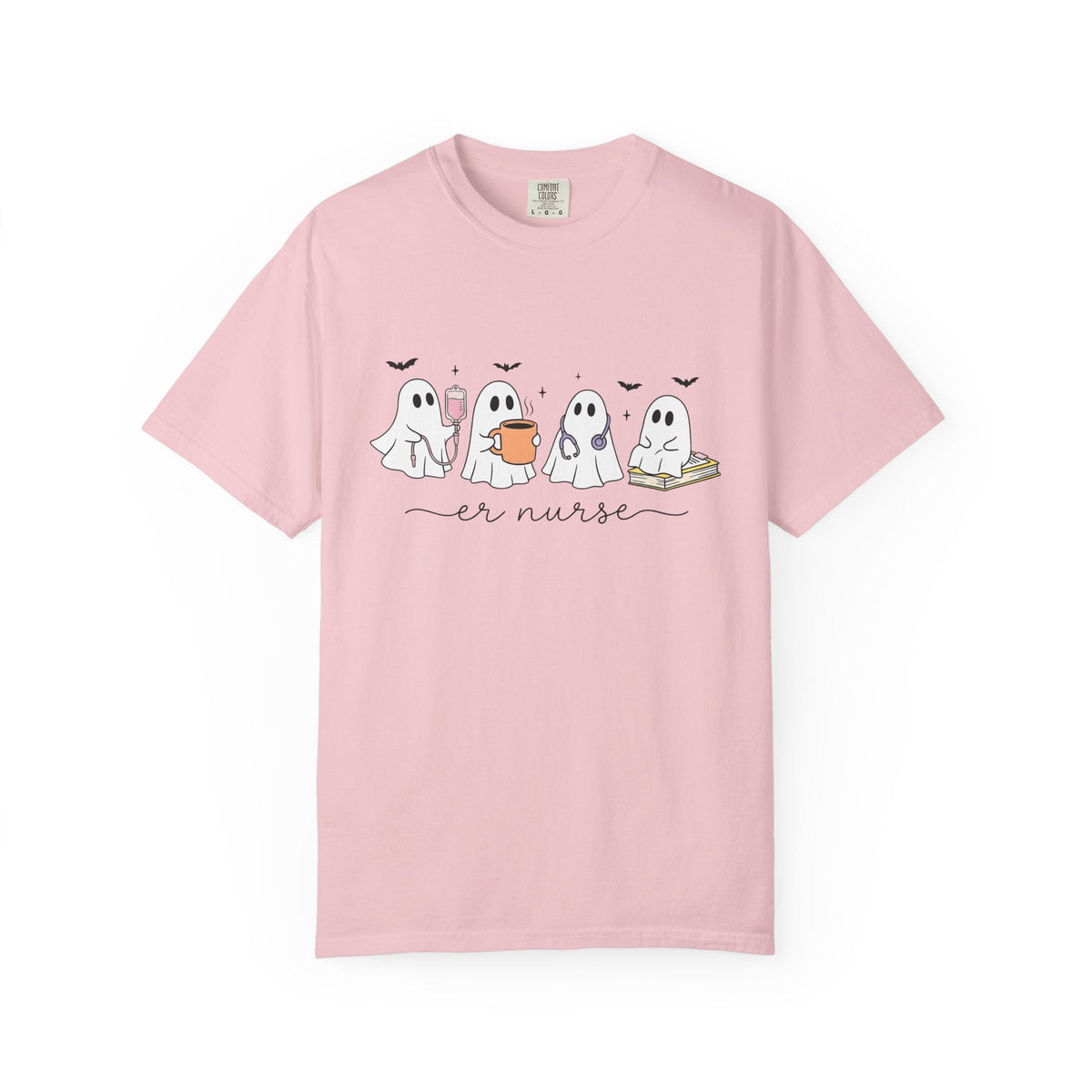 Ghost Nurse Shirt Halloween Unisex Gift Cute Tee Specter product image 3