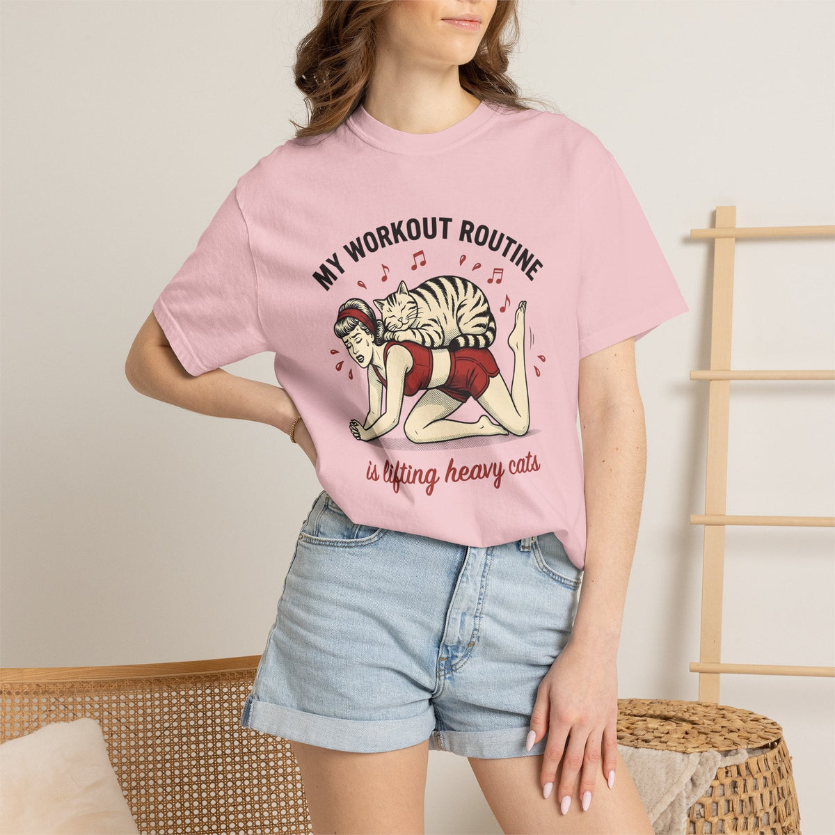 Lady Feline Shirt Cat Training Gift for Women Retro Comic product image 12