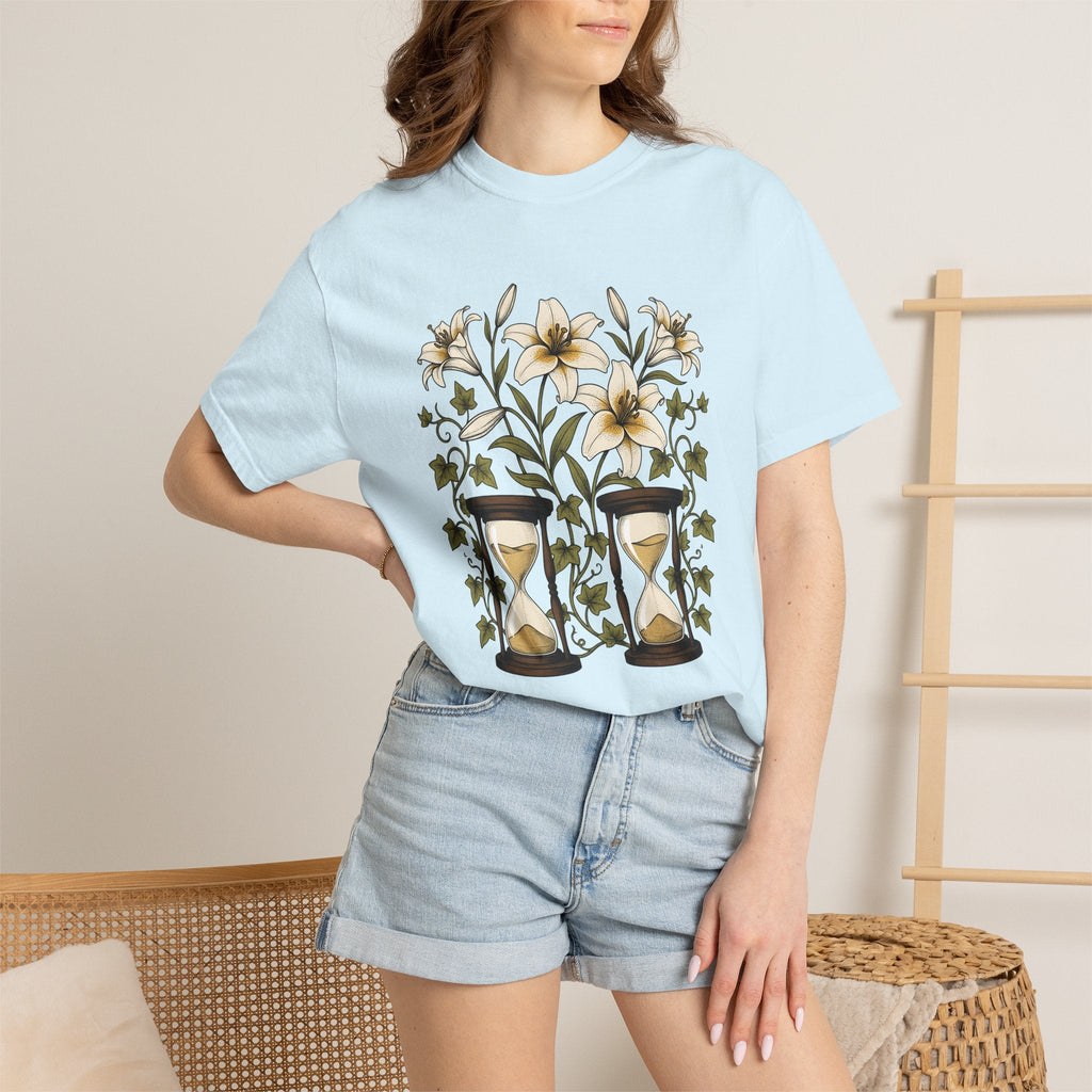 Lily Clock Shirt Holiday Garden Unisex Gift Plant Tee product image 9