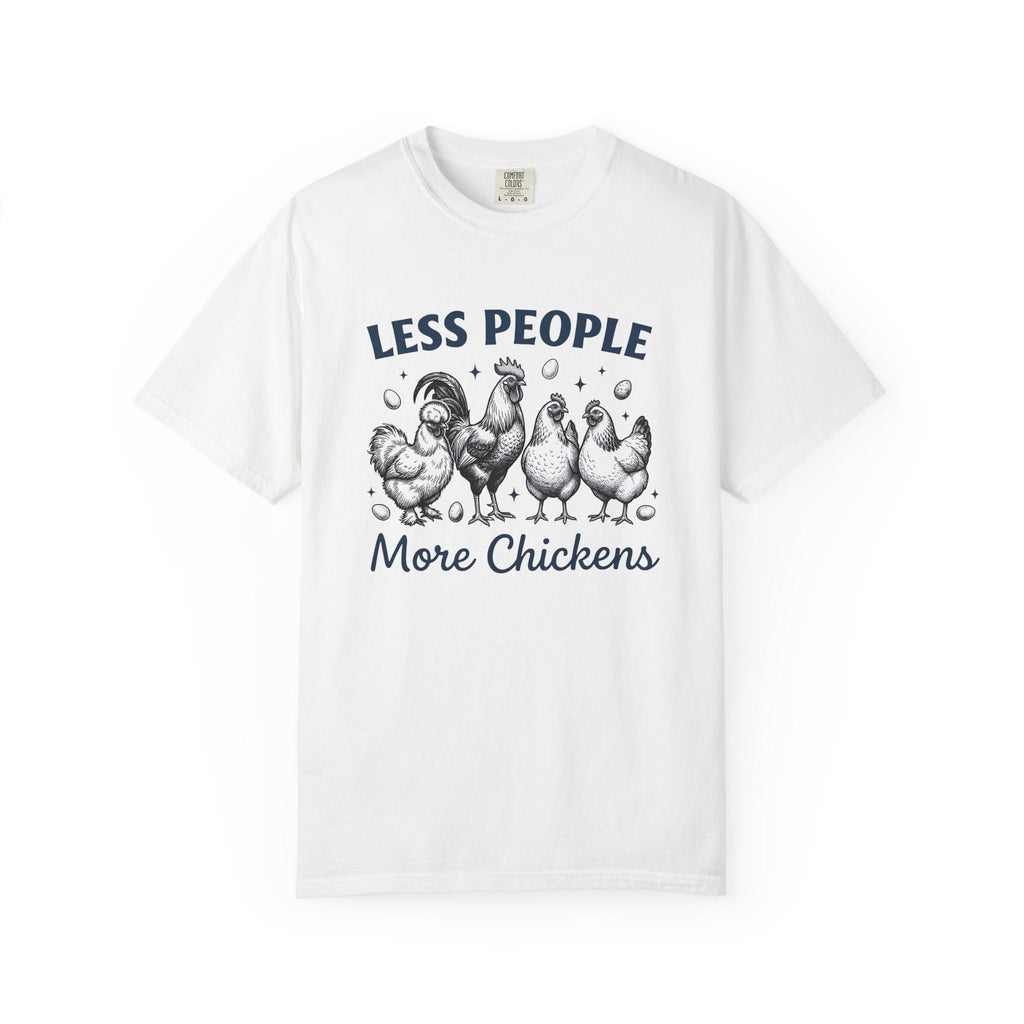 Chicken Group Shirt Farm Unisex Gift Hand Drawn Tee Flock product image 1