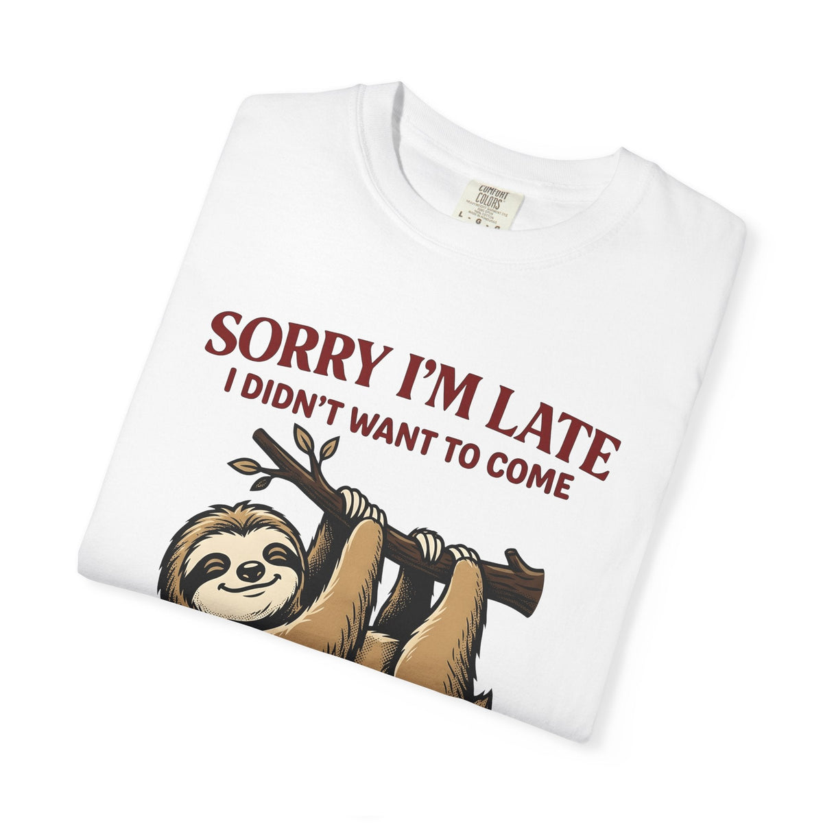 Sloth Branch Shirt Comedy Unisex Gift Doodle Tee T-Shirt Fan product image 5
