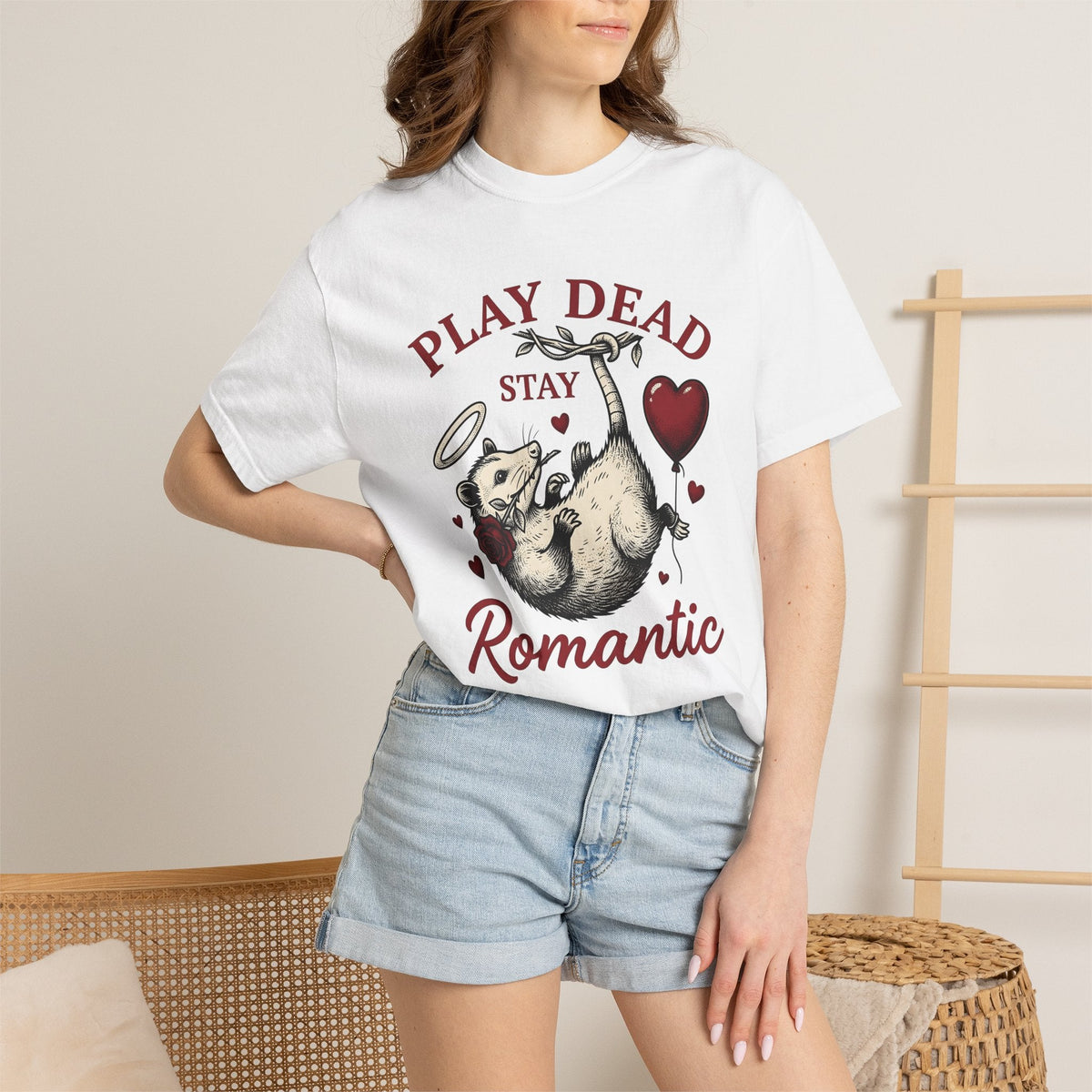 Opossum Art Shirt St. Valentine's Day Critter Unisex Gift product image 6