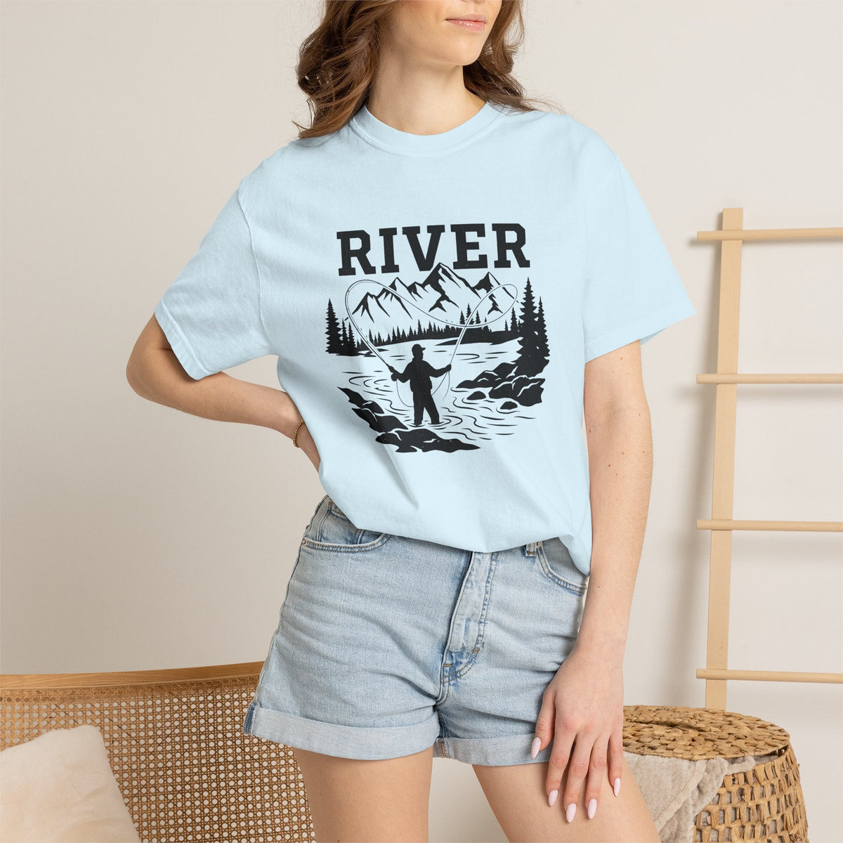 Fly Fishing Shirt Hiking Unisex Gift Retro Tee Flyfishing product image 9