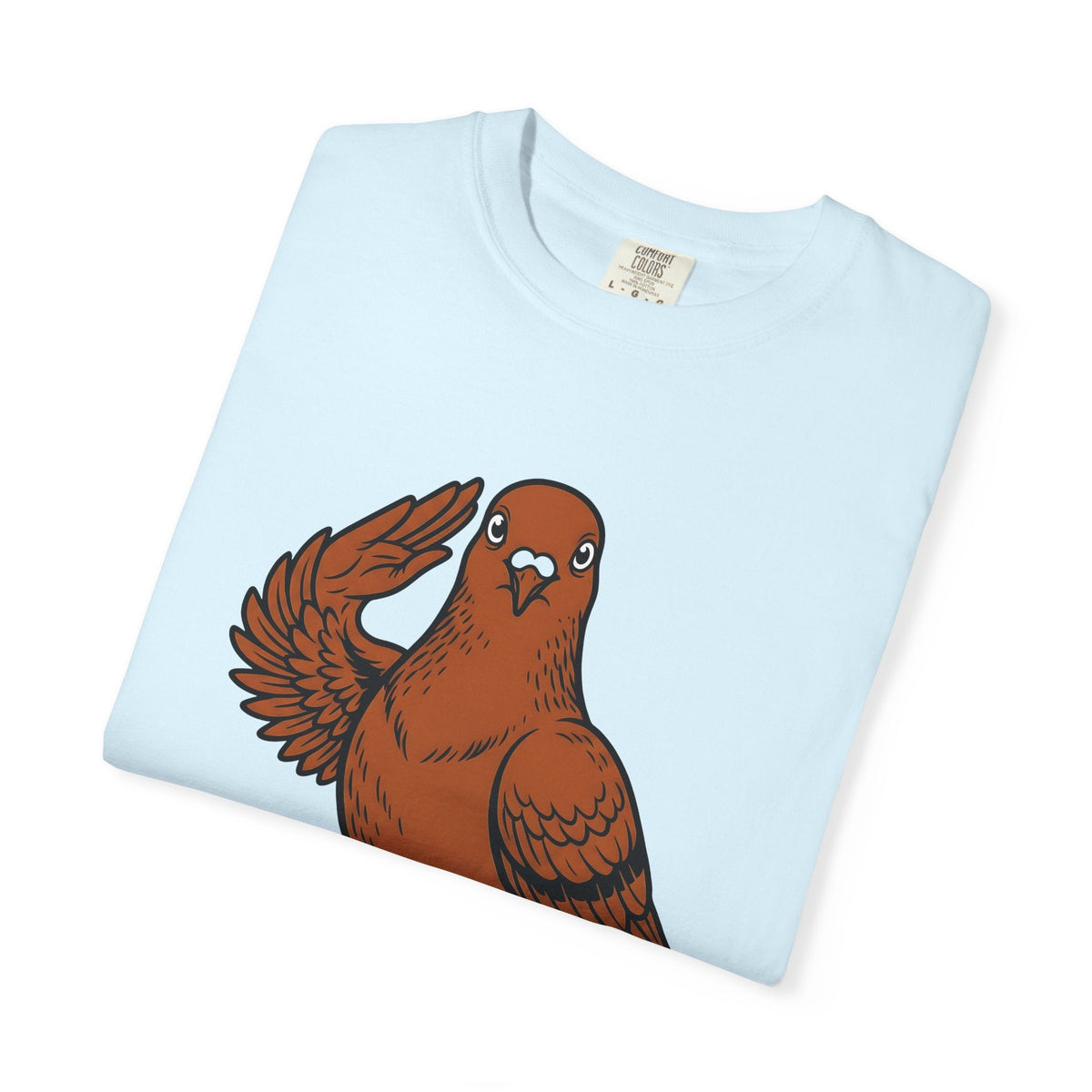 Saluting Bird Comic T-Shirt – Funny Pet Cartoon Design product image 8
