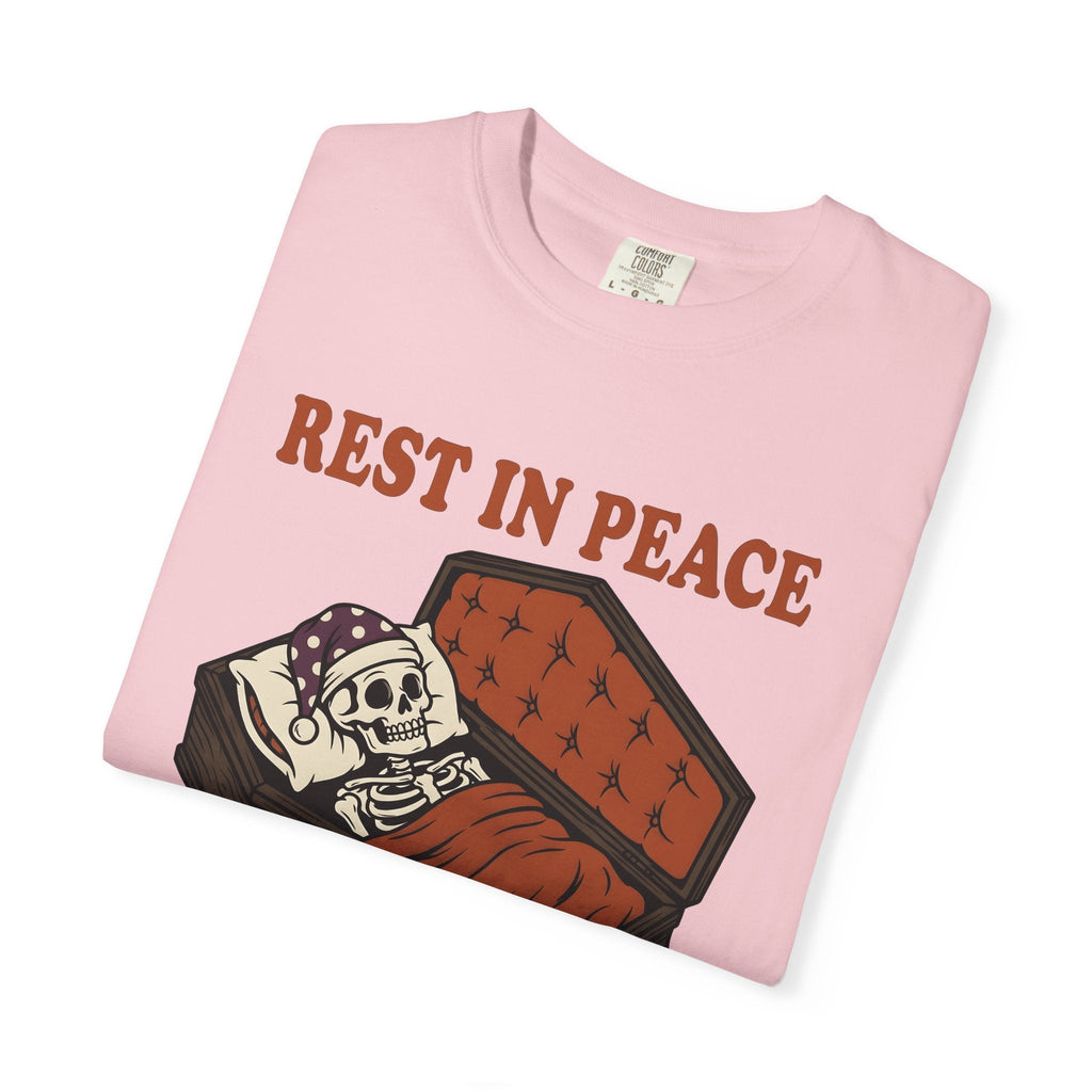 Skull Casket Comic T-Shirt – Halloween Coffin Horror product image 12