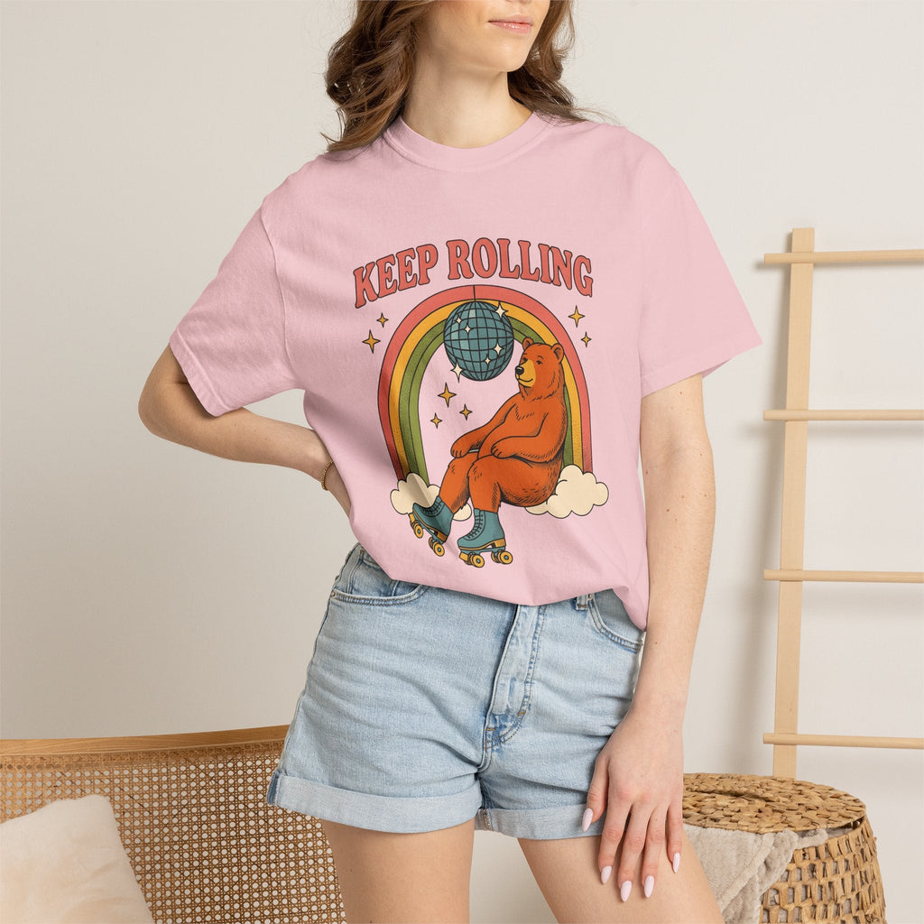 Skating Bear Shirt Sports Wildlife Unisex Gift Vintage Tee product image 12