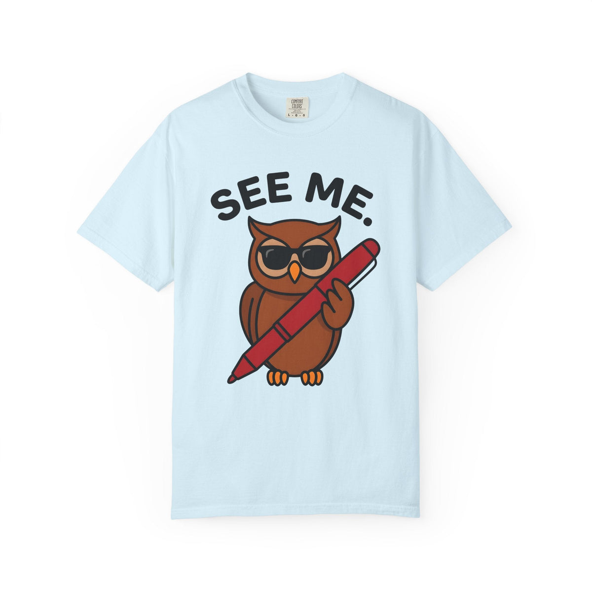 Owl Sunglasses Hand-Drawn T-Shirt – Cool Teacher Learning product image 2