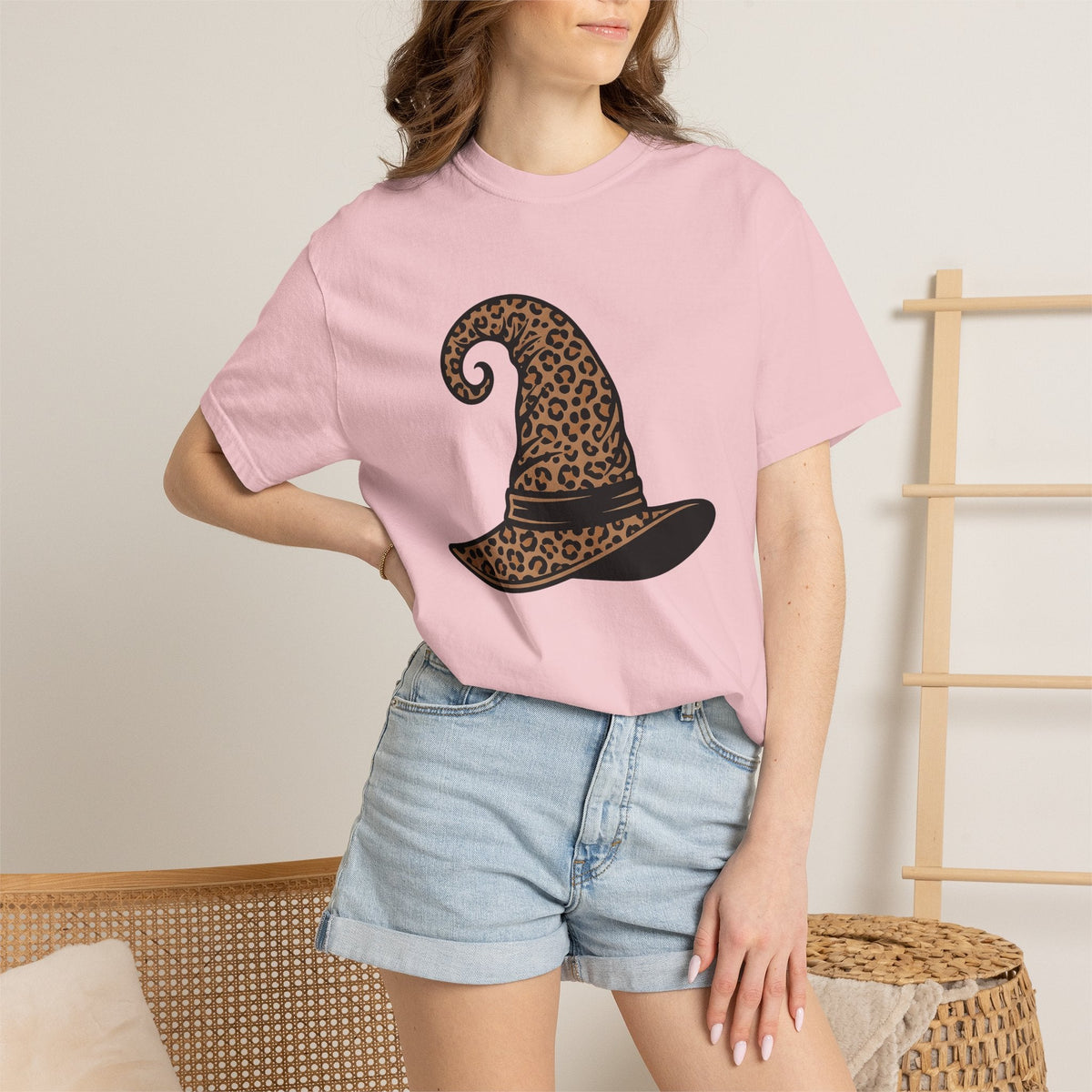 Wildcat Witch Hat Shirt Halloween Outfit Unisex Gift Popular Tee Witch Hat