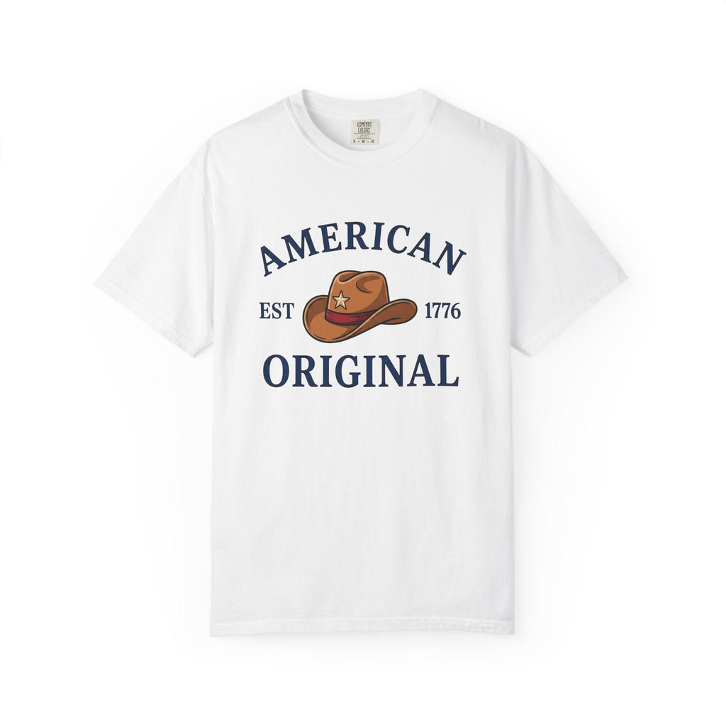 Cowboy Hat Shirt America Western Unisex Gift Vintage Tee Stetson T-Shirt Patriot
