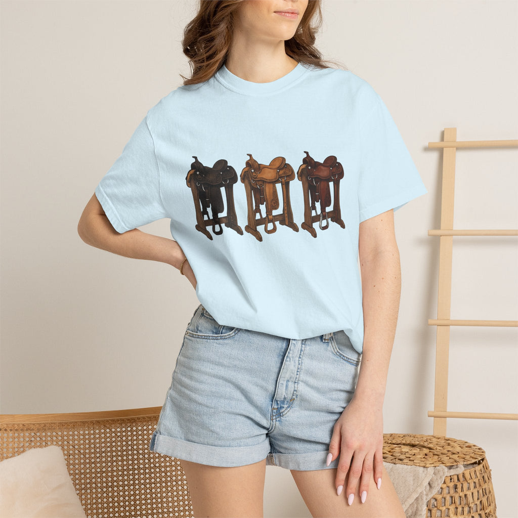 Rodeo Saddles Shirt Cowgirl Ranch Gift for Women Line Art product image 9