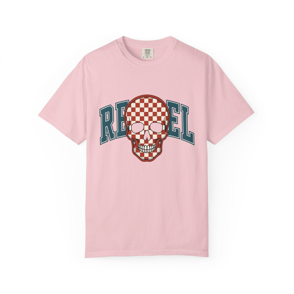 Gingham Skull Shirt America Music Gift Women Pop Art Tee product image 3