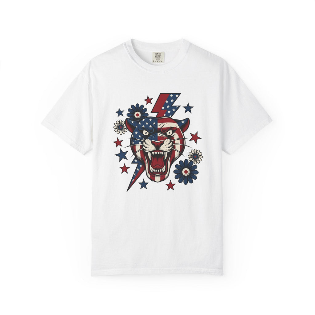 Freedom Panther Shirt America Fauna Gift Women Heritage Tee product image 1